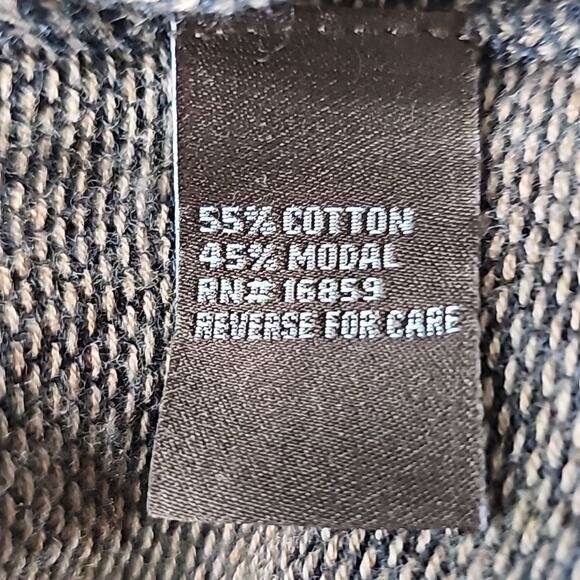 J. McLaughin Men Sz L Brown /Gray Y2K 90s Grand Pa Grunge Preppy 1/4 Zip Sweater - Picture 9 of 10